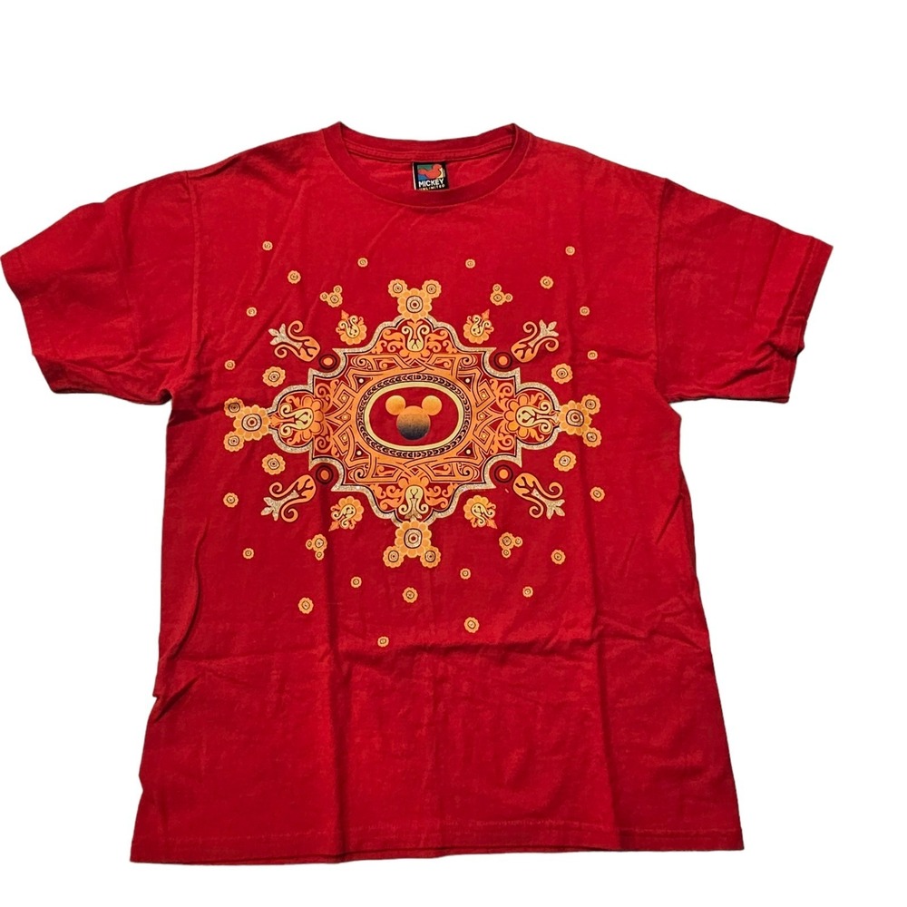 Disney Mickey Unlimited Women's T-shirt Jerry Leigh Vintage Mandala Vintage Med